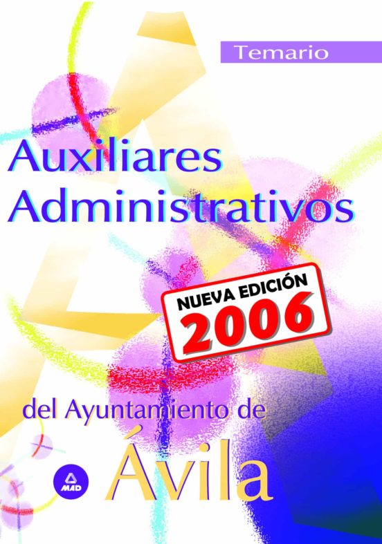 Auxiliar Administrativo Del Ayuntamiento De Avila: Temario