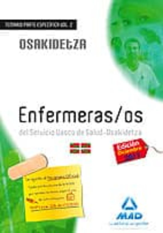 Enfermeros Del Servicio Vasco De Salud-osakidetza.temario Parte E Spec
