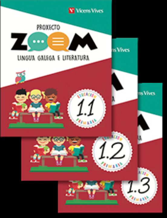 Lingua 1 + Caderno Benvida Zoom 1º Educacion Primari a Ga
