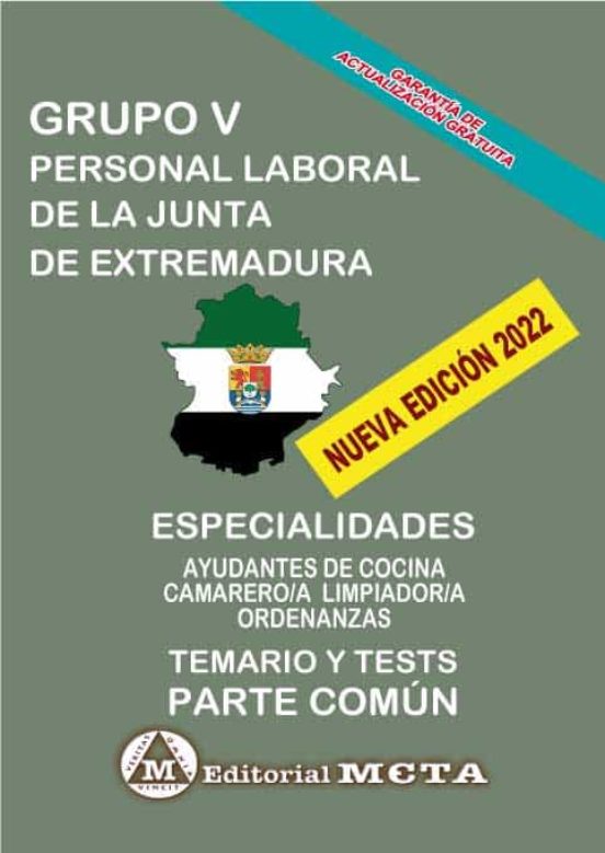 Grupo V Personal Laboral Temario Común Junta De Extrem