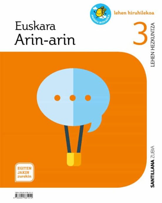 Euskara Arin-arin 3º Lh Egiten Jakin Zurekin Euskadi 2019