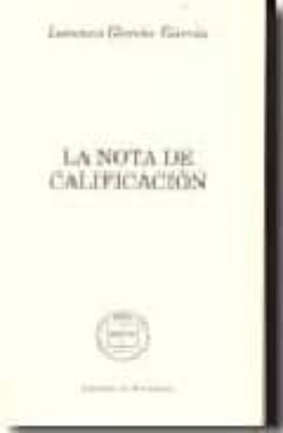 Nota De Calificacion