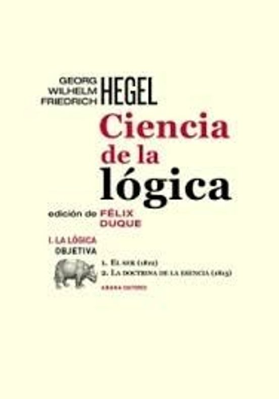 Ciencia de la lógica I. La lógica obietiva