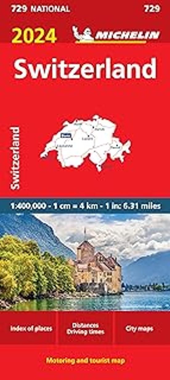 Switzerland 2024 Michelin National Map 729: Map