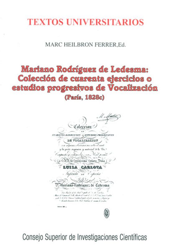 Mariano Rodriguez De Ledesma: Coleccion De Cuarenta Ejercicios O Estud