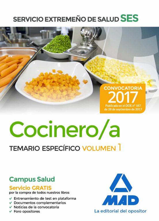 Cocinero/a Del Servicio Extremeño De Salud . Temario Especifico