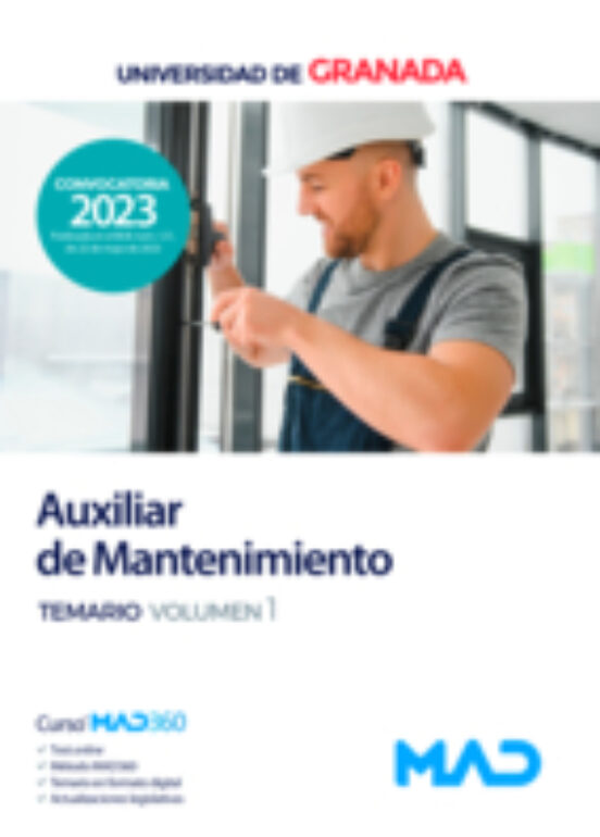 Auxiliar De Mantenimiento. Temario Vol 1 Universidad De Granada