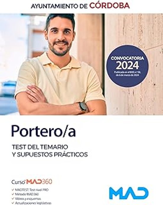 Portero/a Del Ayuntamiento De Córdoba. Test Y Supuestos Prácticos