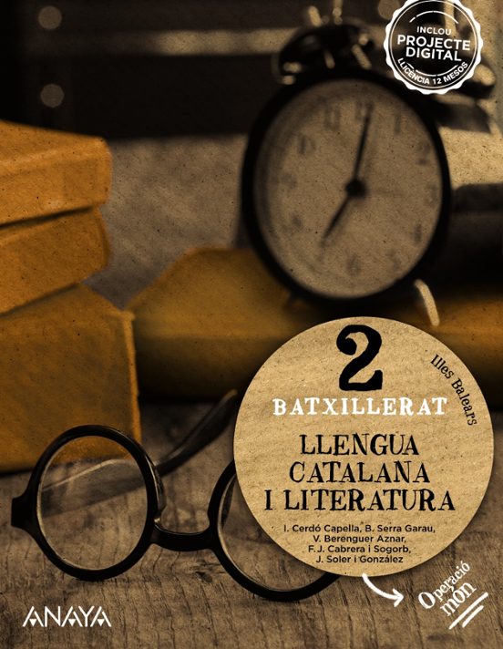 Llengua Catalana I Literatura 2º Bachillerato Illes Balears Operació M