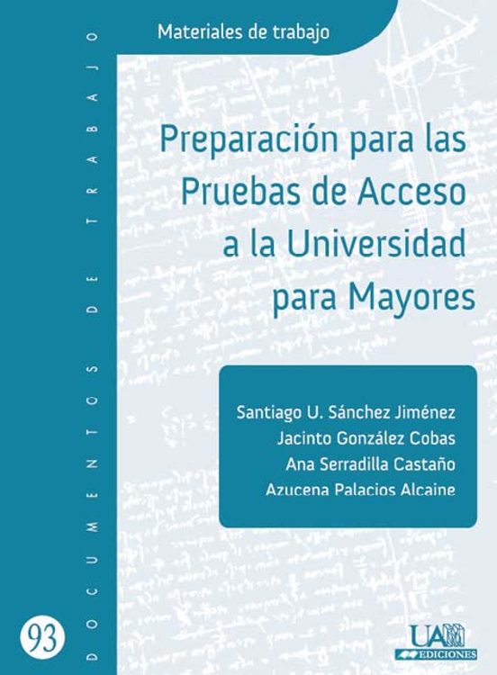Preparación Para Las Pruebas De Acceso A La Universidad Para Mayores