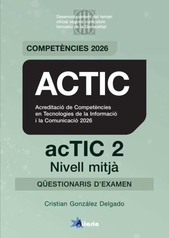 Actic 2 - Nivel Mitjà. Qüestionaris 2026