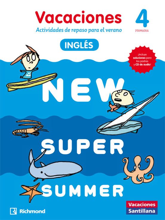 New Super Summer 4º Educacion Primaria Sb+cd