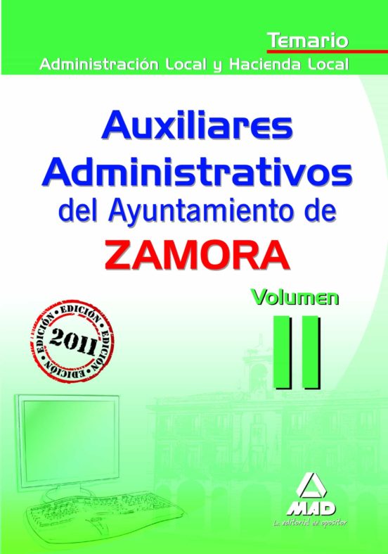 Auxiliares Administrativos Del Ayuntamiento De Zamora: Temario