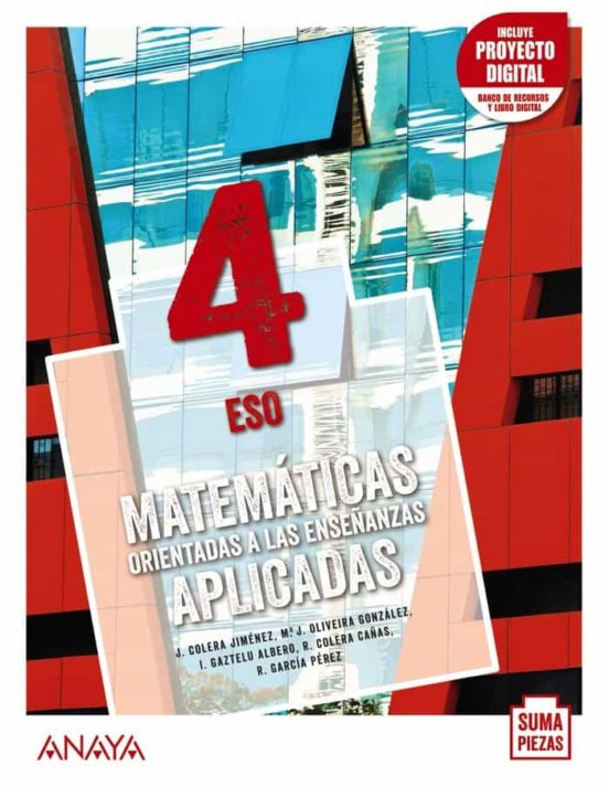 Matemáticas Orientadas a las Enseñanzas Aplicadas 4º ESO Andalucia