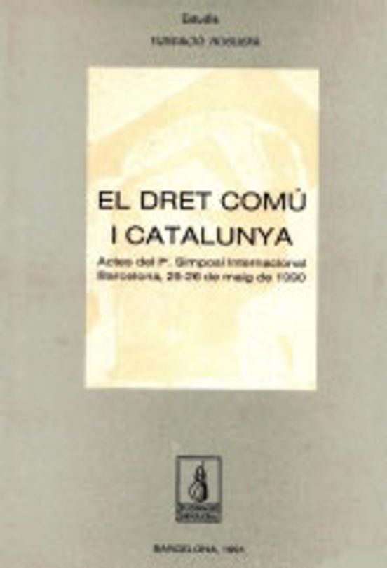 El Dret Comu I Catalunya