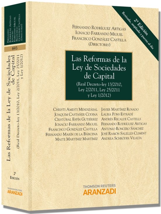 Las Reformas De La Ley De Sociedades De Capital