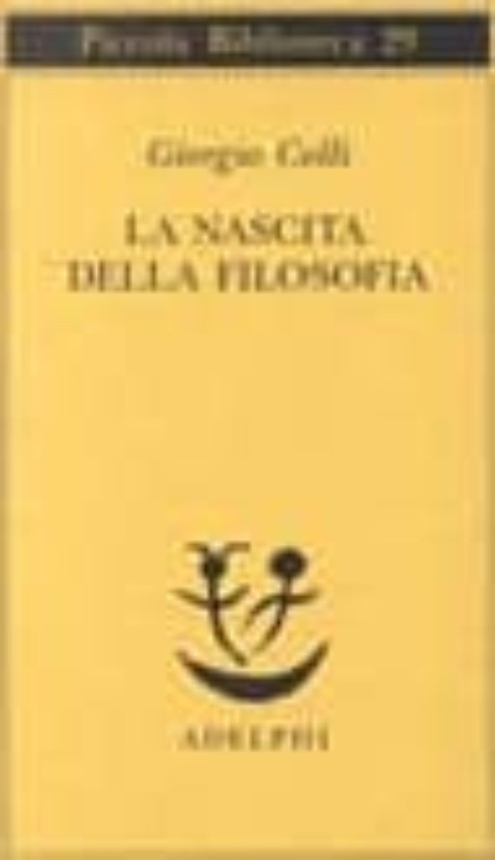 La Nascita Della Filosofia