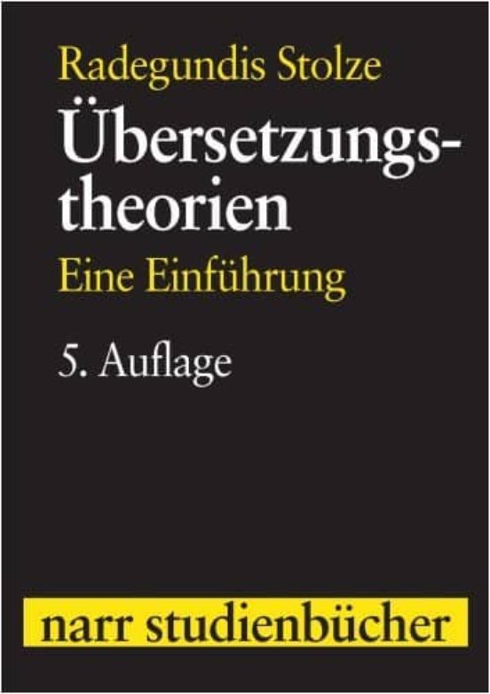 Übersetzungstheorien. Eine Einführung