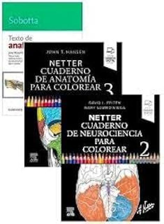 Pack Netter Cuaderno Neurociencia + Cuaderno Anatomia + Sobotta Texto
