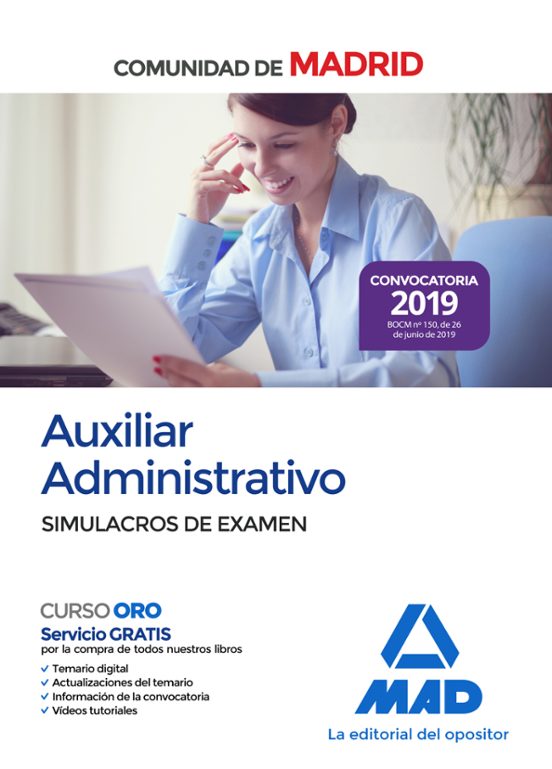 Auxiliar Administrativo De La Comunidad De Madrid. Simulacros De Examen