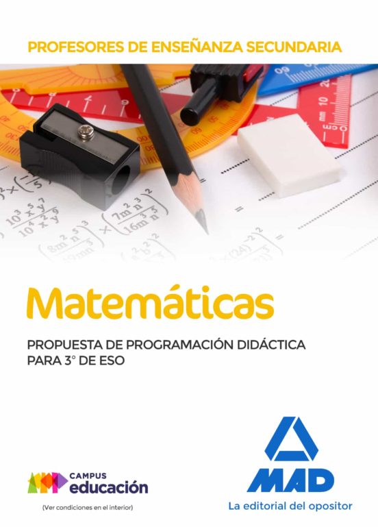 Profesores De Enseñanza Secundaria Matemáticas. Propuesta De Programación Didáctica Para 3º De ESO