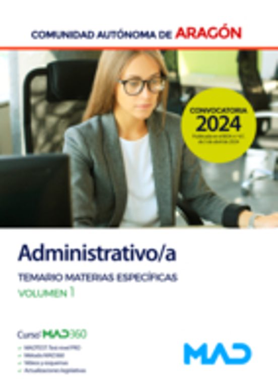 Administrativo/a De La Comunidad Autonoma De Madrid. Temario De Materi