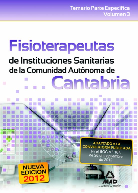 Fisioterapeutas Comunidad Autonoma Cantabria Vol Iii