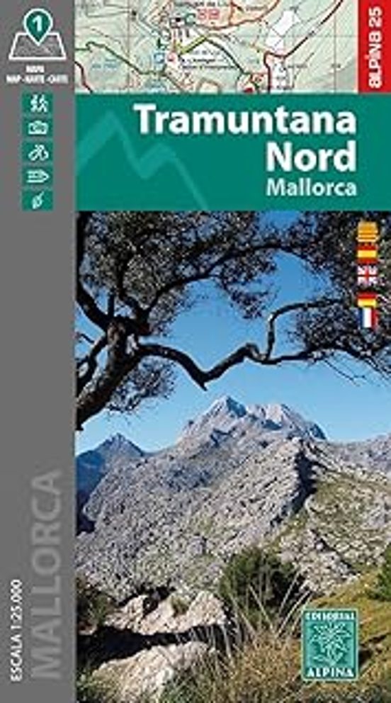 Tramuntana Nord. Mallorca -mapa