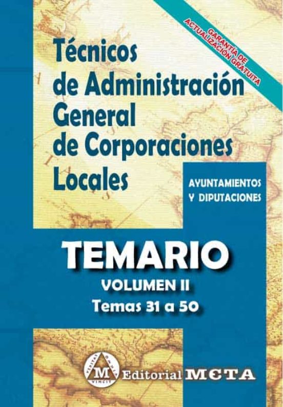 Tecnicos De Administracion General De Corporaciones Locales Temario