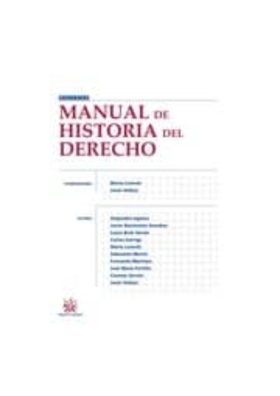 Manual de Historia del Derecho