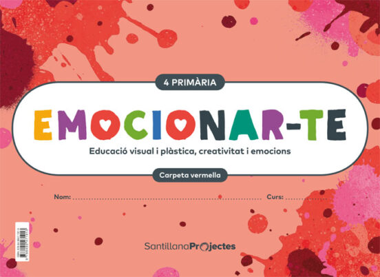 Plastica 4º Educacion Primaria Rojo Quadern + Fichas Serie Emocio Nart