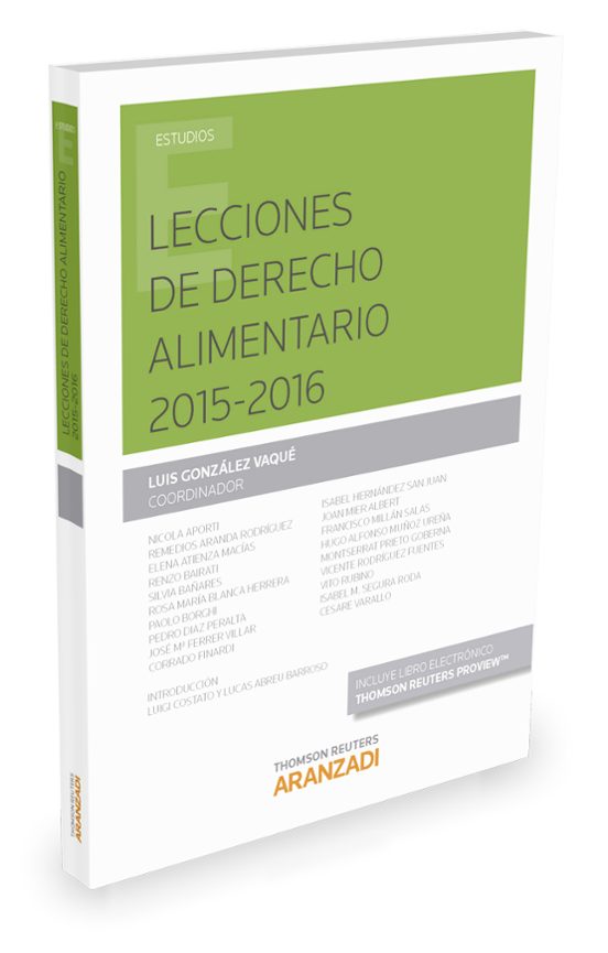Lecciones de Derecho Alimentario 2016-2016