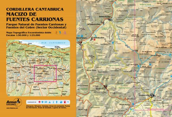 Cordillera Cantábrica Macizo De Fuentes Carrionas 1:50.000 Y 1:25.000