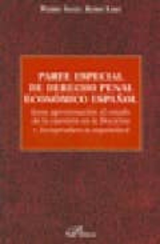 Parte Especial De Derecho Penal Económico Español