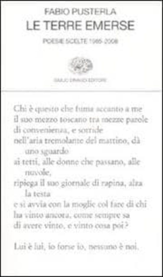 Le Terre Emerse Poesie Scelte 1985-2008