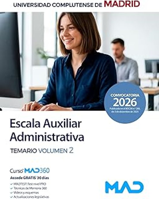 Escala Auxiliar Administrativa De La Universidad Complutense De Madrid