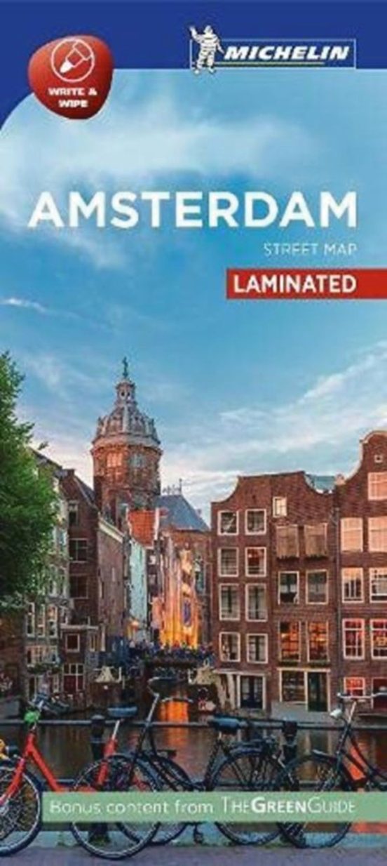 Plano Amsterdam - Citymap Laminated 19210