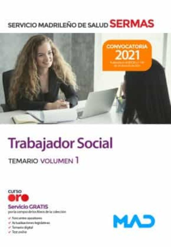 Trabajador Social. Temario Volumen 1 Servicio Madrileño De Salud
