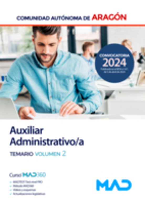 Auxiliar Administrativo/a. Temario Vol. 2 Comunidad Autónoma De Aragón