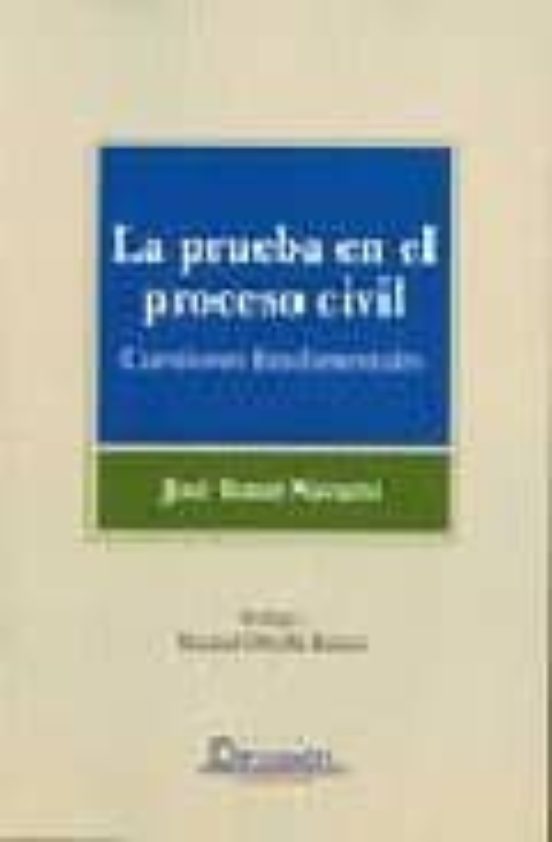 Prueba En El Proceso Civil. Cuestiones Fundamentales