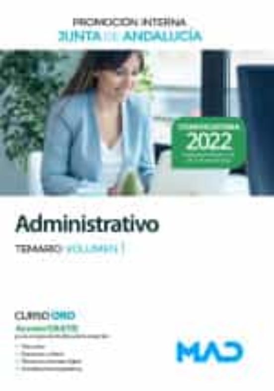 Administrativo De La Junta De Andalucía Promoción Interna. Temario Volumen 1