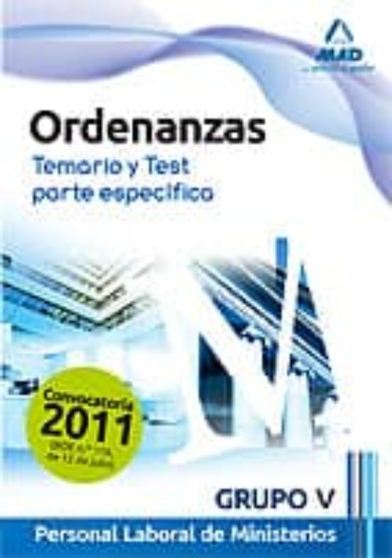 Personal Laboral Ministerios . Ordenanzas. Temario Y Tes T Pa