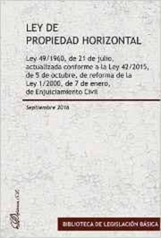 Ley De Propiedad Horizontal