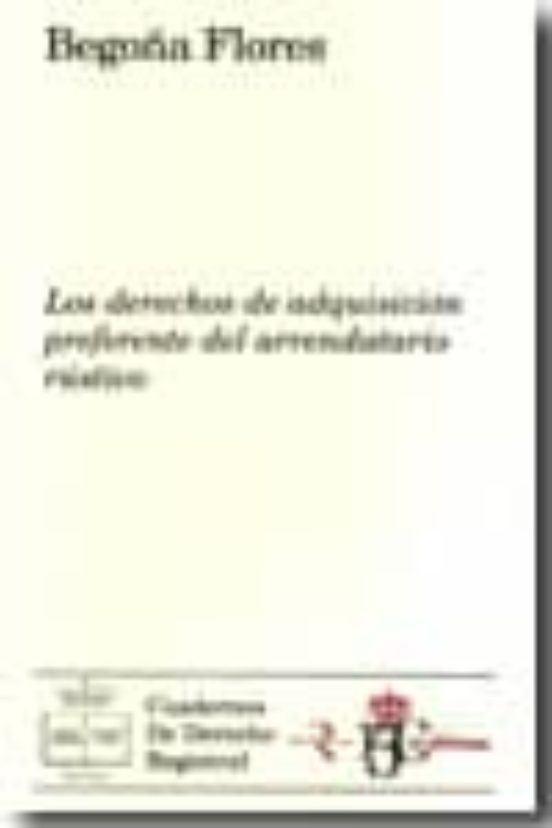 Derechos De Adquisicion Preferente Del Arrendatario Rustico
