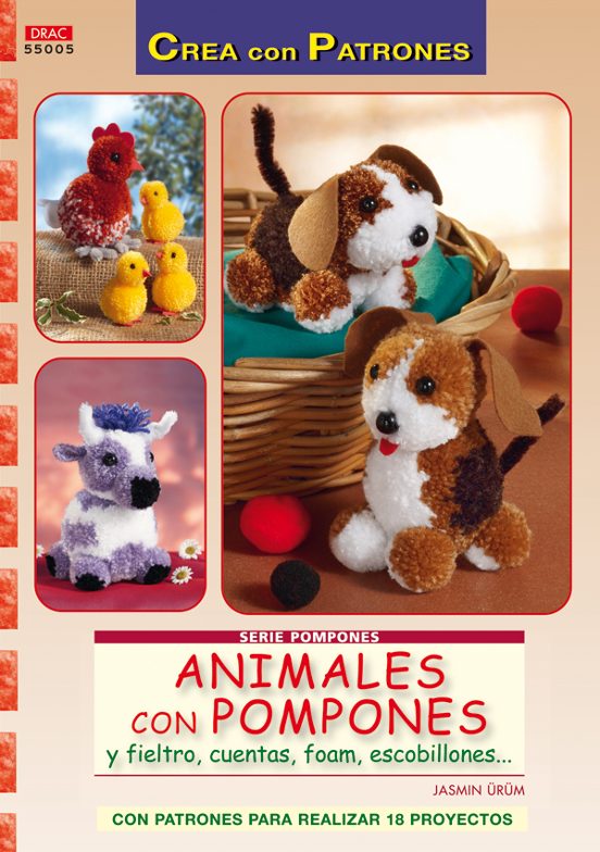 Animales Con Pompones Y Fieltro Cuentas Foam Escobillones