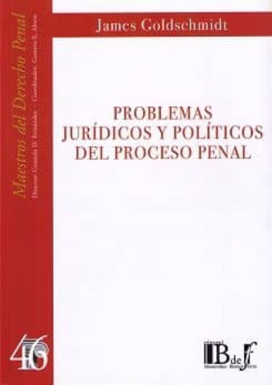 Problemas Juridicos Y Politicos Del Proceso Penal