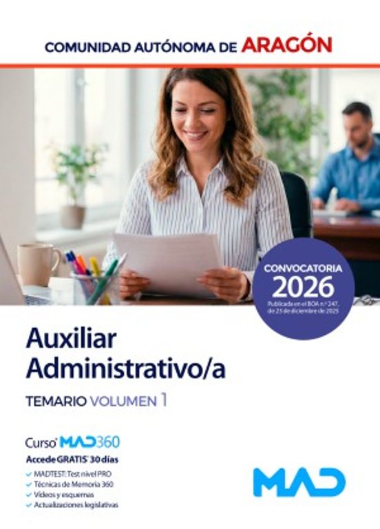 Auxiliar Administrativo/a. Temario Volumen 1. Comunidad Autónoma De Ar