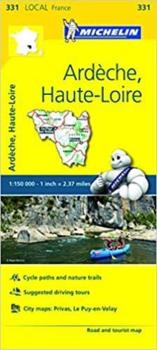 Ardeche Haute-loire France Local Map 331