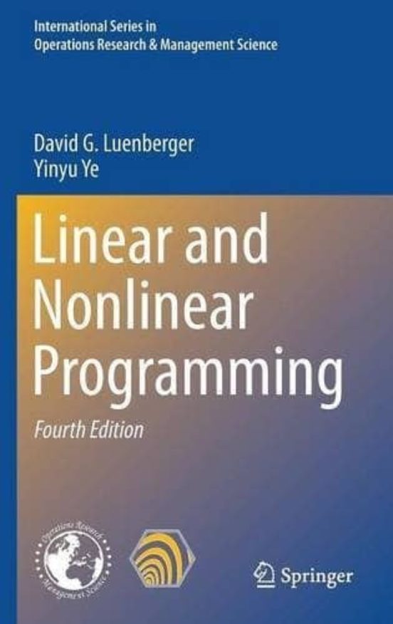 Linear And Nonlinera Programming 2016