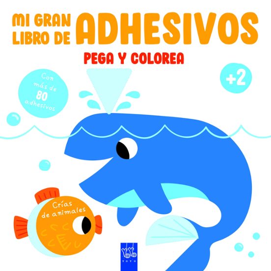 Crías De Animales Colorear + Pegatinas